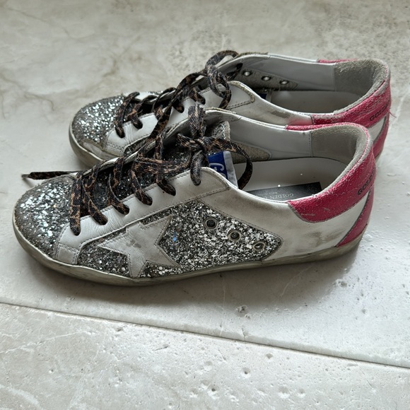 Golden goose superstar glitter and leopard - Picture 5 of 8